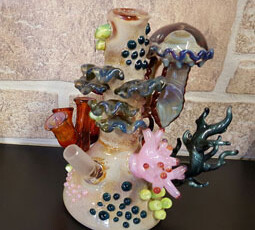 Detailed custom glass pipe